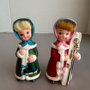 Vintage Napcoware Cute Girl Set Christmas 1950’s